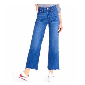 J.Crew Point Sur Wide-Leg Crop Jeans Size 25P